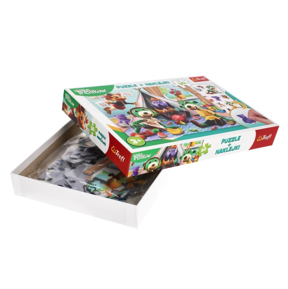 PUZZLE 30 ELEMENTI CON ADESIVI FAMIGLIA TREFLIK TREFL 90989